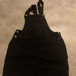 Black skirt overalls
